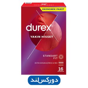 تصویر بسته‌بندی کاندوم نازک دورکس مدل Yakin Hisset بسته ۱۶ عددی حاوی روان‌کننده سیلیکونی